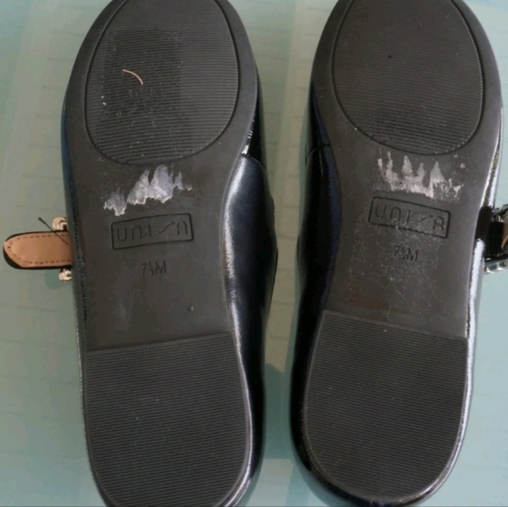 Unisa Vegan Patent Shiny Black Mary Janes NWOT - Picture 6 of 8